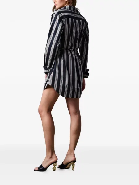 Rochie tip cămașă Hevron negru
