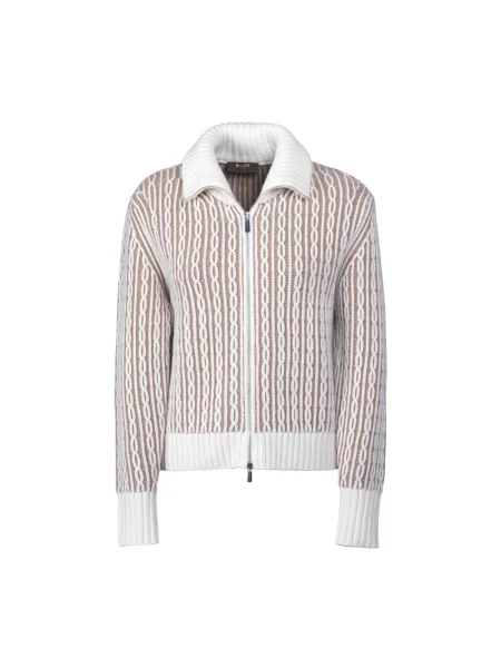 Sweter Moorer wełniany beżowy