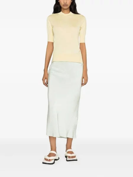 Кашмирена тениска Jil Sander жълто