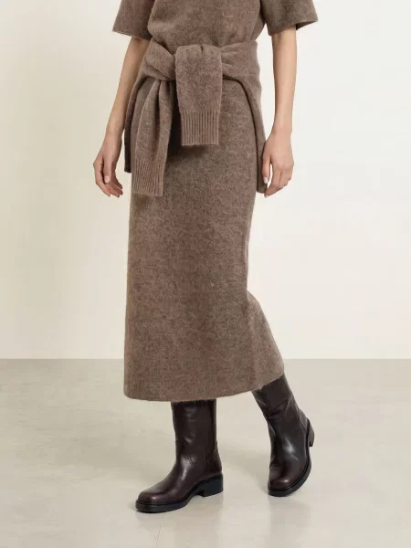 Stylein Pletená Sukně Nanie černošedá