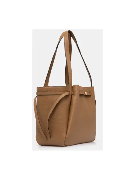 Tory Burch torebka skórzana Romy Tote beżowy