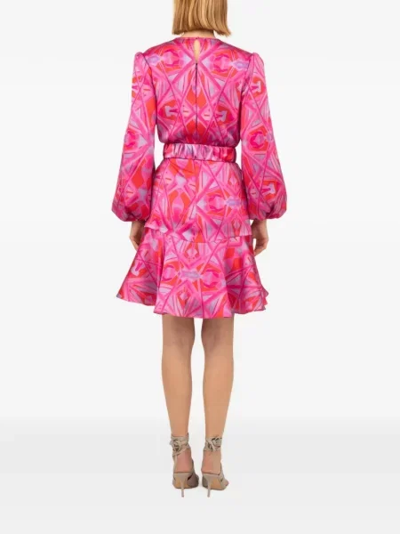 Rochie mini Silvia Tcherassi cu imagine roz