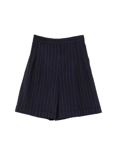 Krótkie szorty Max Mara Studio niebieskie