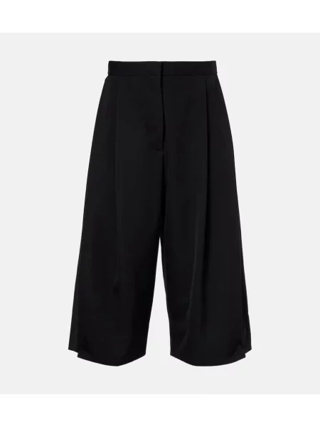 Bermude The Row de lână negru