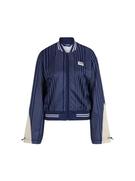 Kurtka bomber Fila w paski niebieski