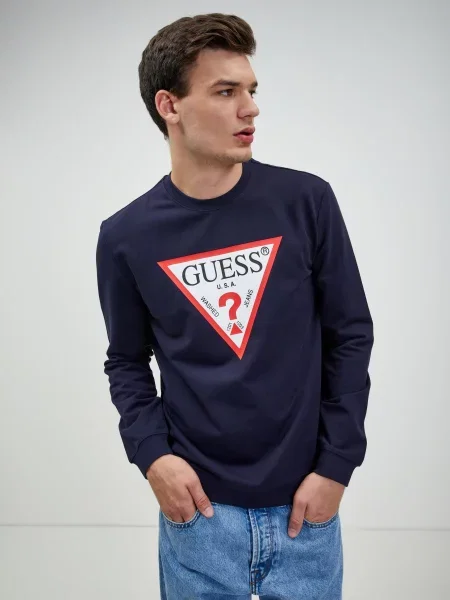 Μπλούζα Guess μπλε