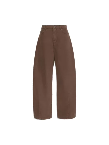 Jeansy Weekend Max Mara brązowe