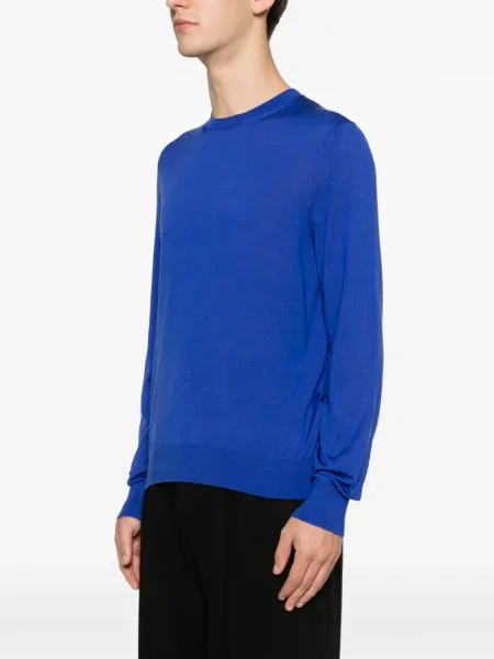 Pulover Tom Ford cu decolteu rotund lung albastru