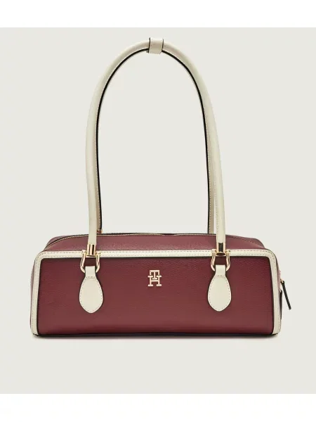 TOMMY HILFIGER Válltáskák GRACE rozsdabarna fehér