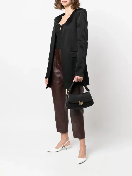 Geantă de mână Stella Mccartney cu autograf negru