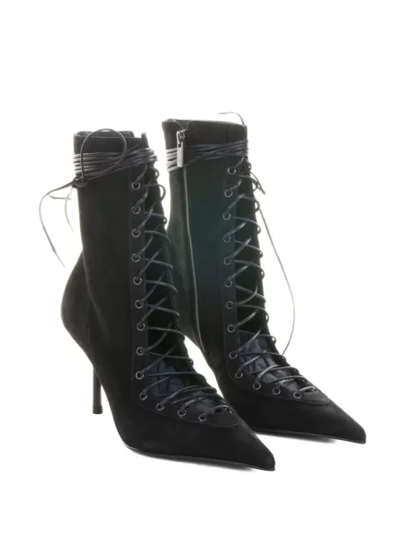 Botine Le Silla cu șireturi din dantelă negru