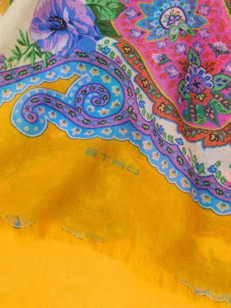 Batic Etro cu model floral galben