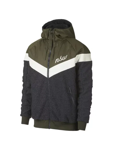 Hanorac Nike cu glugă cu imagine cu model camuflaj roșu