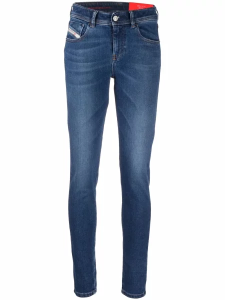Blugi skinny Diesel SLANDY skinny fit albastru