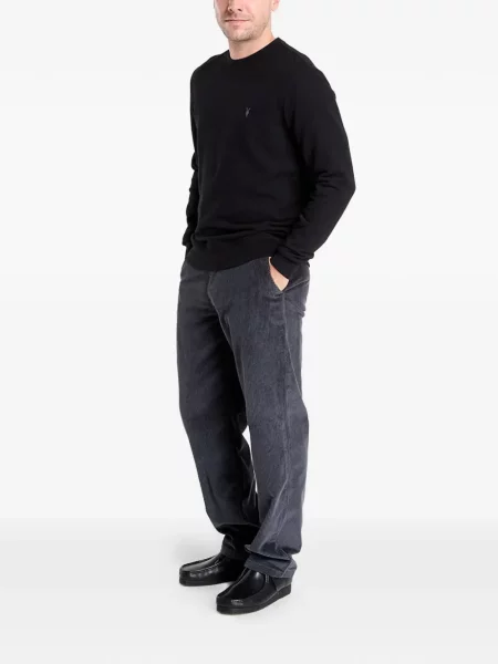 Hanorac Allsaints cu broderie negru