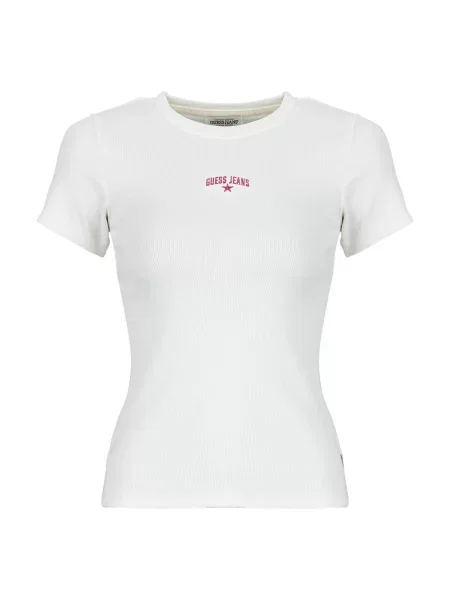 Guess Jeans T-shirt Écru bijela