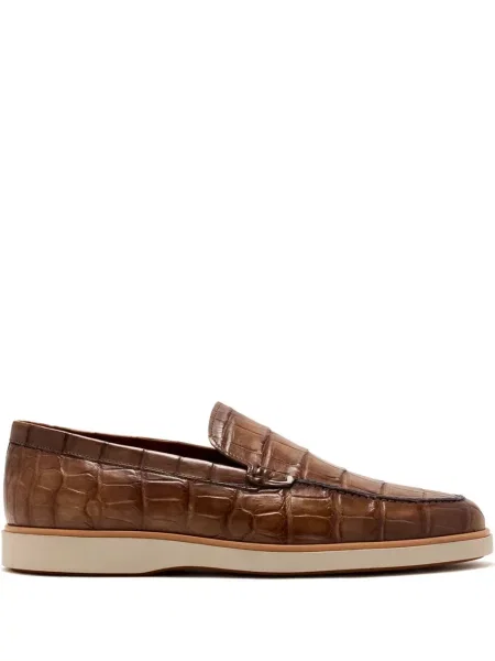 Pantofi loafer Magnanni din piele maro