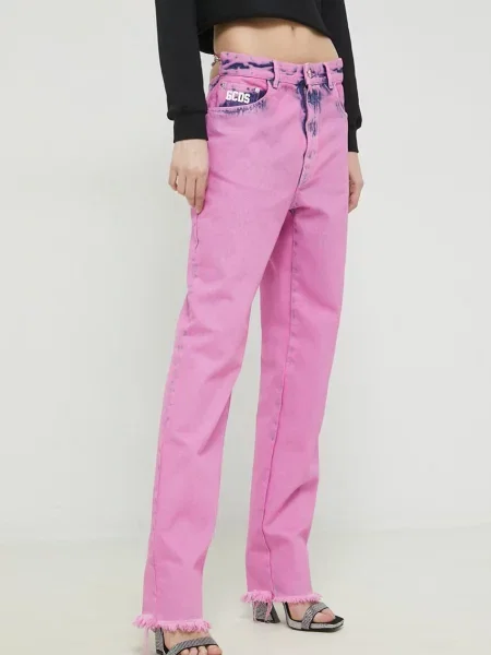GCDS jeansy różowe