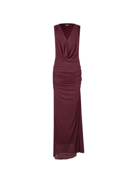 Rochie maxi Rotate Birger Christensen cu gât halter roșu