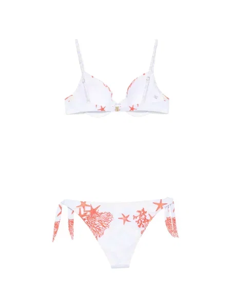 Bikini Mazzei nyomtatás nyakkendővel kék
