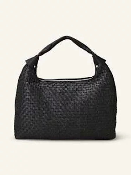 Núnoo Torebka Hobo Maxi Dandy schwarz czarna