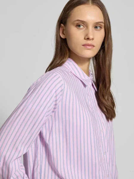 Koszula o kroju regular fit z czystej model BERIT' Only różowa