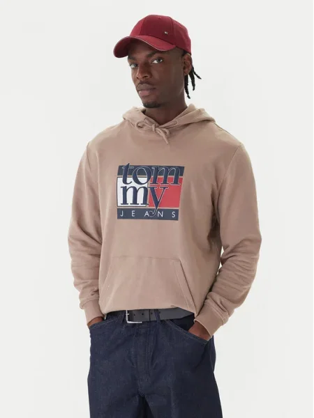 Geacă de blugi Tommy Jeans maro