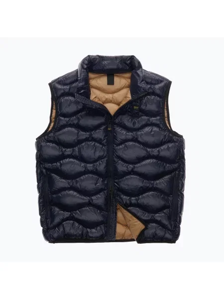 Vestă pentru bărbați Blauer USA Danny black inside beige negru