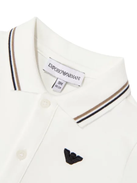 Koszulka polo dziecięca Emporio Armani biała