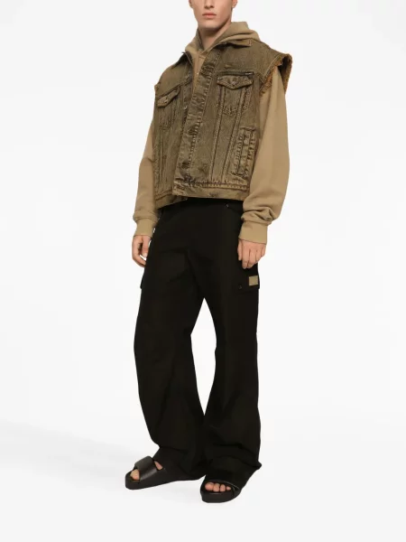 Hoodie Dolce & Gabbana με σχέδιο καφέ
