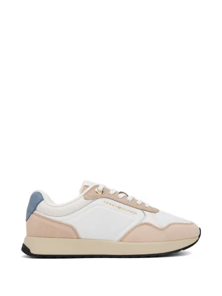 Sneakerși Tommy Hilfiger din dantelă alb