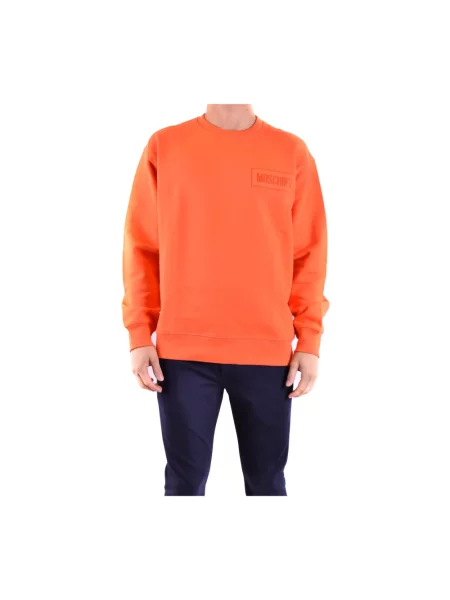 Bluza z kapturem Moschino z kapturem pomarańczowa