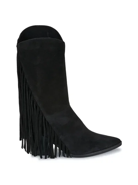 Pantofi Exé Shoes din piele de căprioară negru