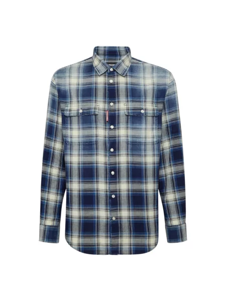 Koszula Dsquared2 retro niebieska