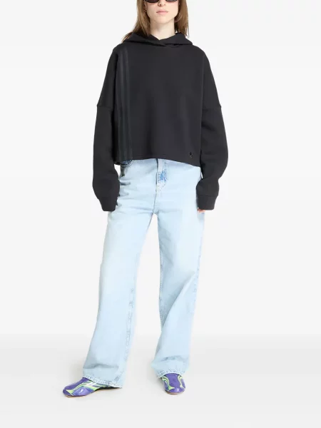 Șosete Adidas cu dungi cu tepi plasă maro