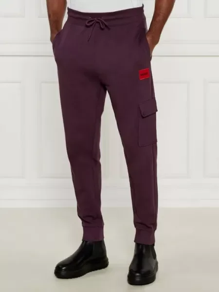 HUGO Pantaloni Dwellrom bordo