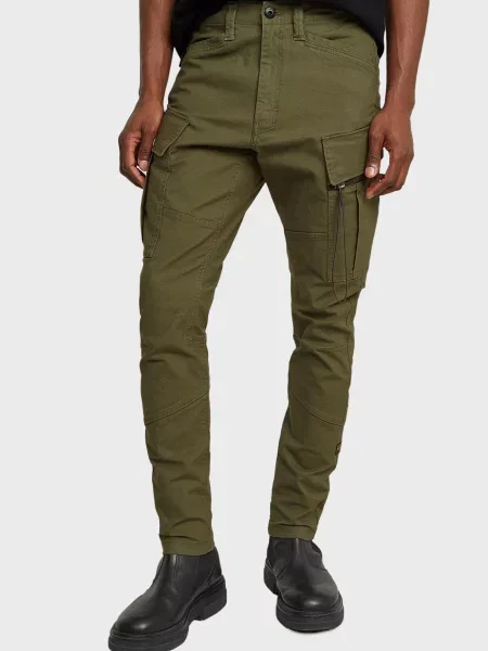 Штани карго G-star Raw скінні зелені