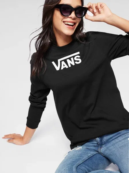 VANS Tricou negru alb