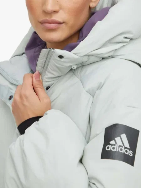 Sneakerși Adidas Cloudfoam alergare cu dungi cu platformă verde