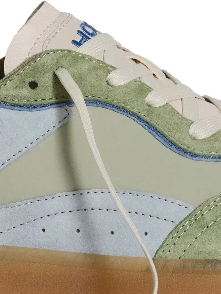 Sneakerși Hoff din piele de căprioară verde