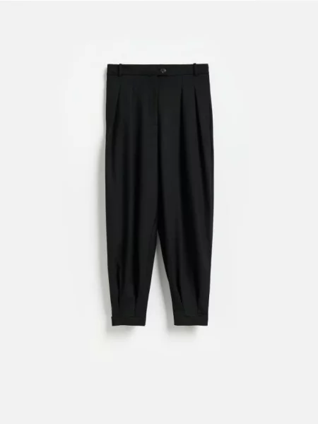 Reserved Pantaloni cu adaos de negru
