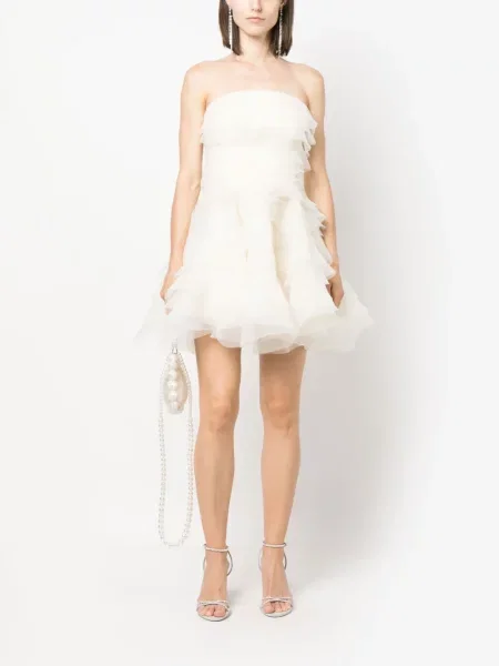 Rochie Ana Radu cu volane din organza