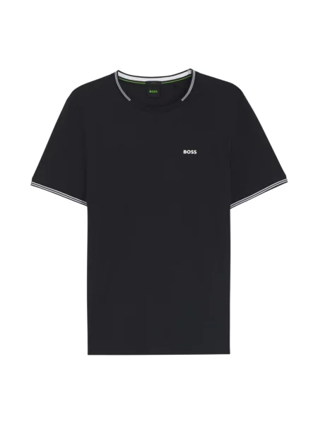 T-shirt o kroju regular fit z mieszanki bawełny model TAUL' Hugo niebieska