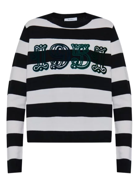 Pulover Max Mara cu dungi negru