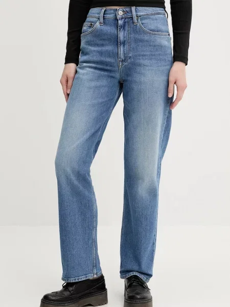 Tommy Jeans jeans high waist albastru