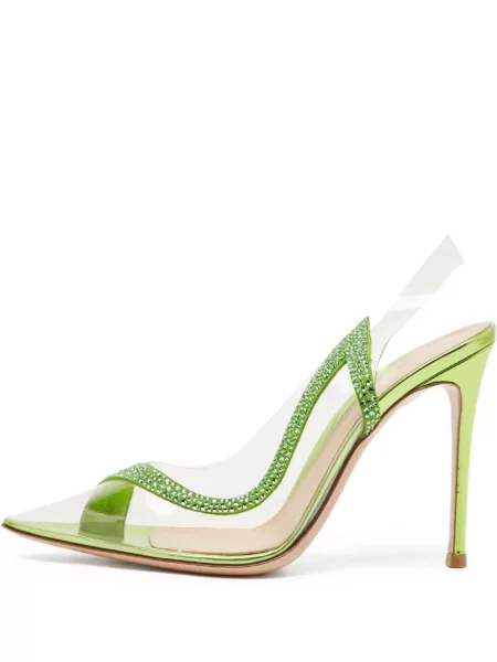 Pantofi cu toc Gianvito Rossi verde