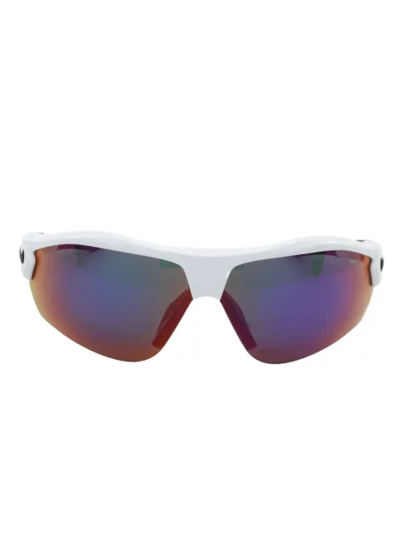 Ochelari de soare Nike cu cordon din jerseu cu imprimeu abstract gri