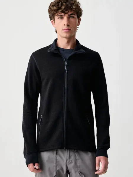 Devold bluza funkcyjna wełniana Thermo Wool granatowa