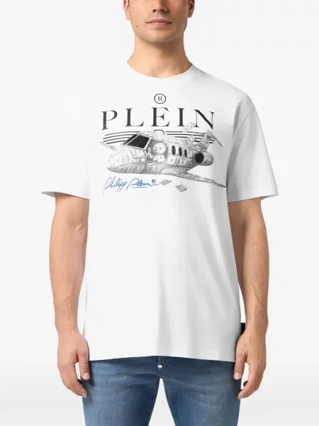 Ursuleț de pluș tricou Philipp Plein alb
