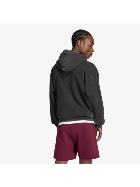 Φούτερ adidas Trefoil Essentials Washed Loose Hoodie Black M μαύρο